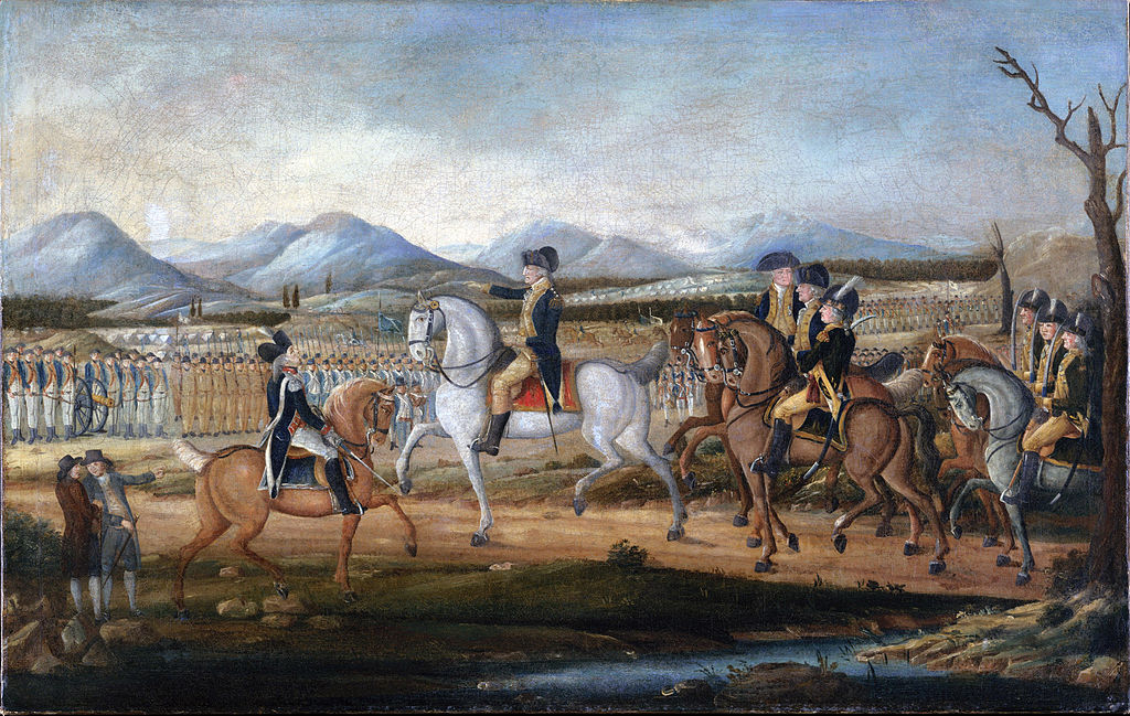 President George Washington in Uniform at Fort Cumberland Prior to the Whiskey Rebellion of 1794