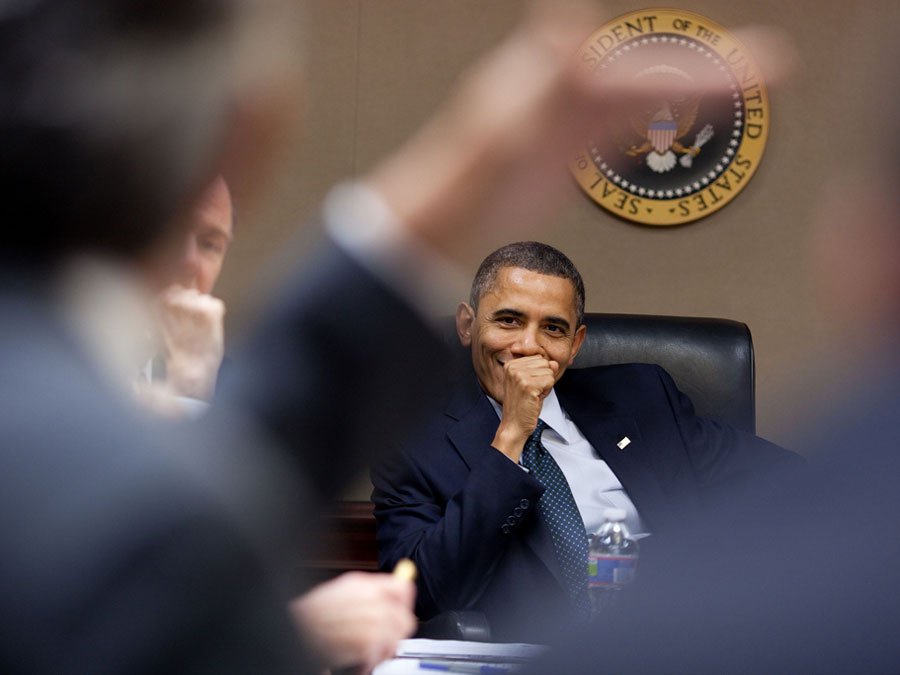 President Obama in the White House Situation Room
